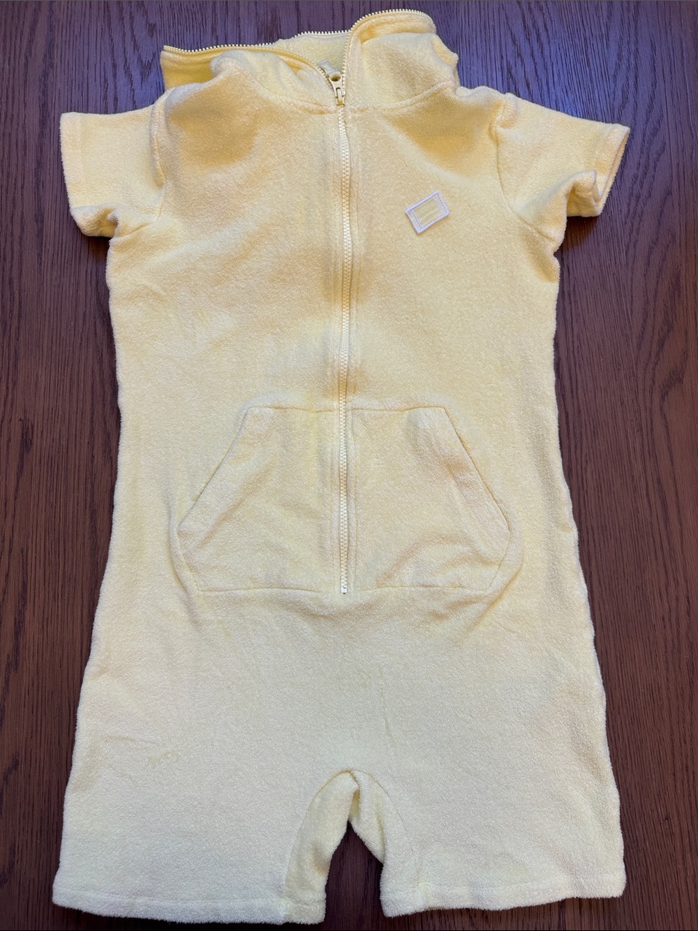 Towel Club One Piece Jump In Yellow Size Small